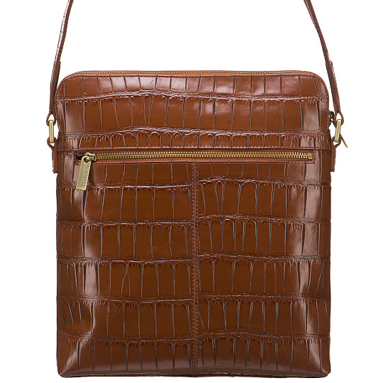 Сумка через плечо Dr.Koffer из натуральной кожи коричневая