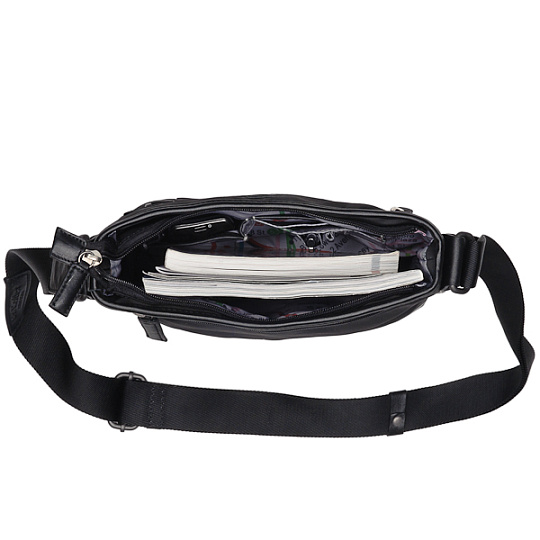 Сумка через плечо Dr.Koffer из нейлона и натуральной кожи