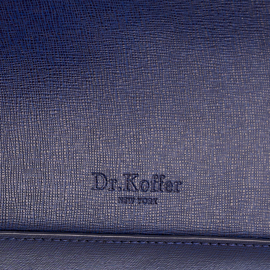 Женская сумка  Dr. Koffer из натуральной кожи синяя