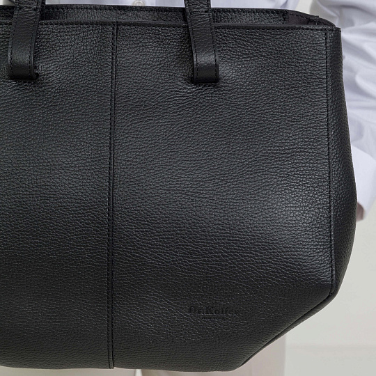 Женская сумка Dr. Koffer из натуральной кожи черная