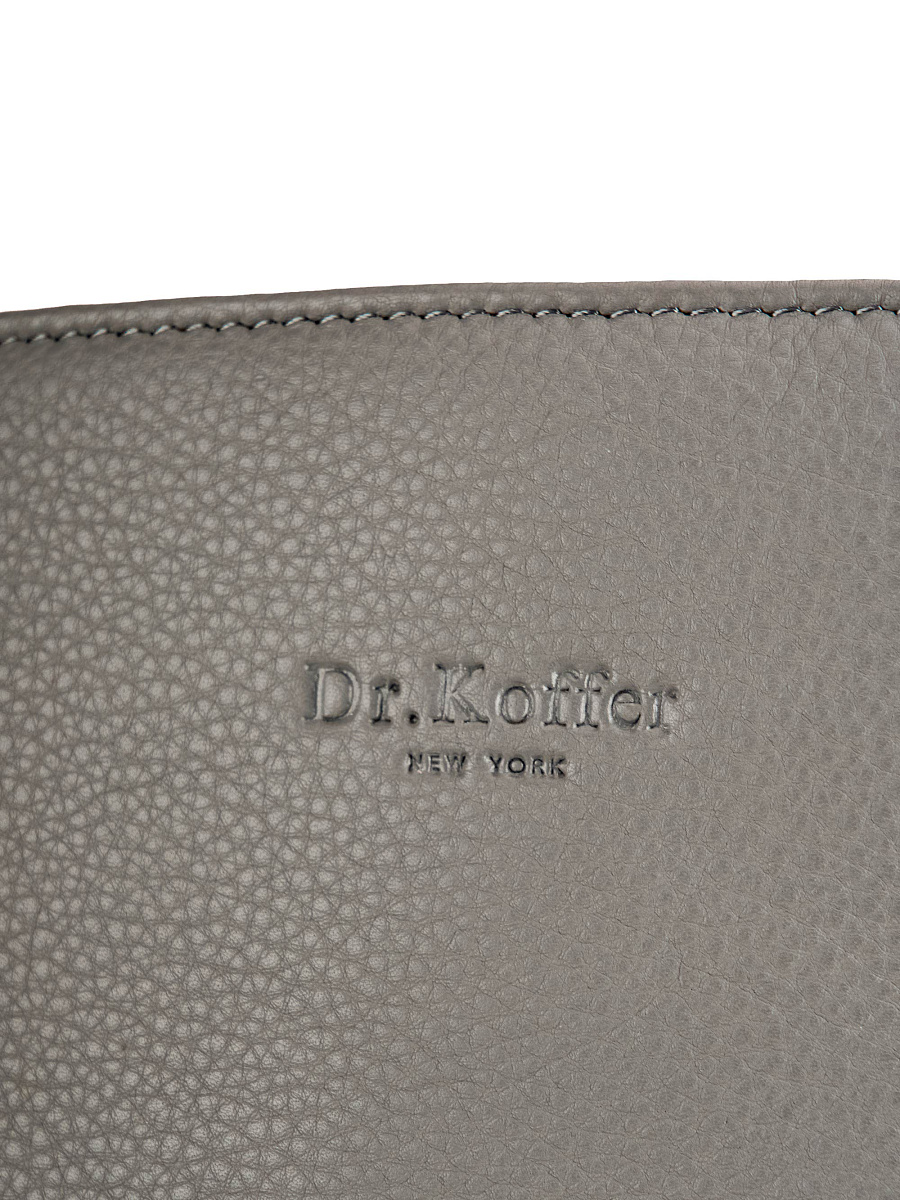 Сумка Dr.Koffer из натуральной кожи серая