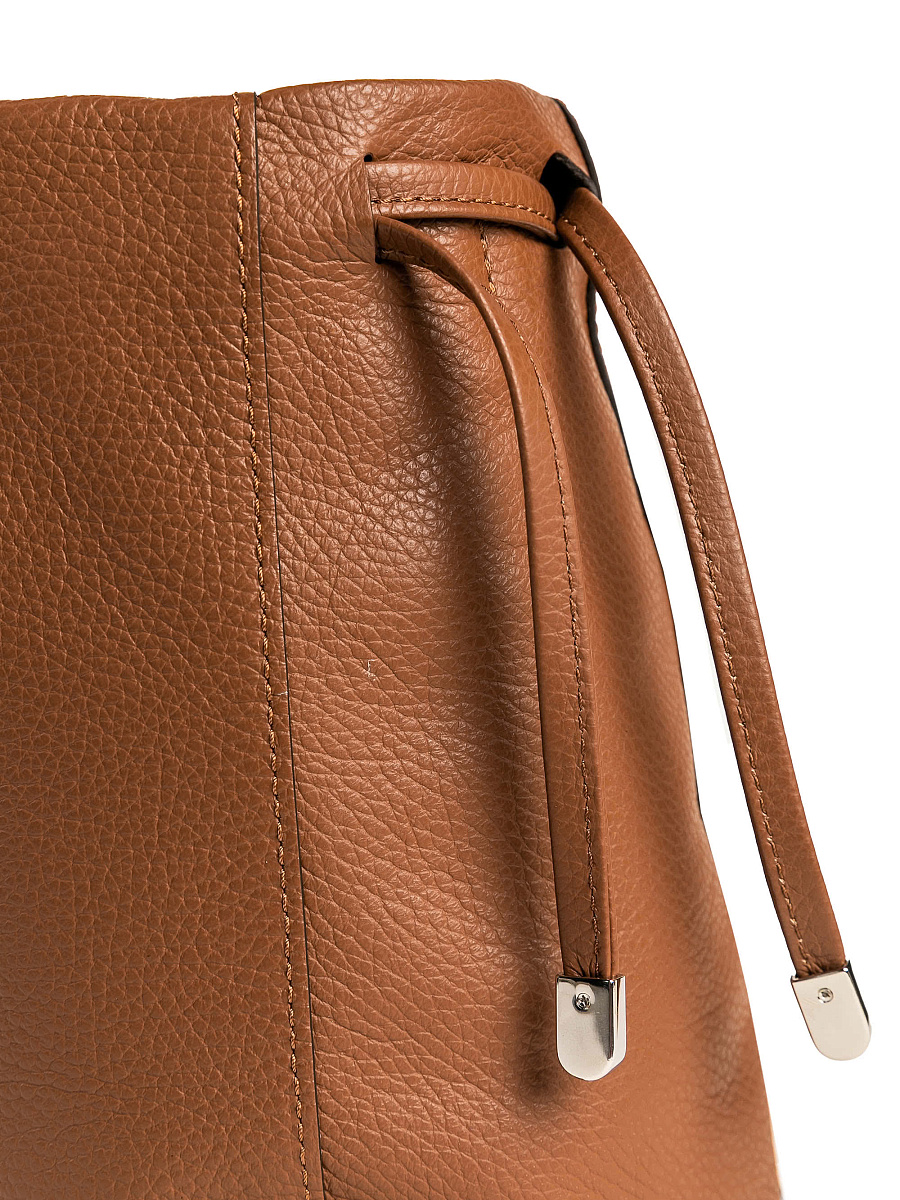 Женская сумка Dr. Koffer из натуральной кожи коричневая