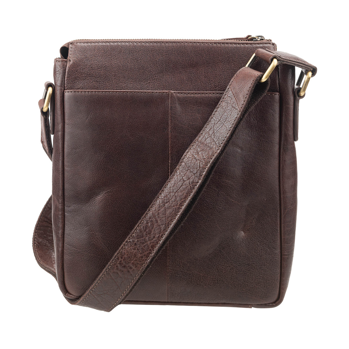 Сумка через плечо Dr.Koffer из натуральной кожи коричневая