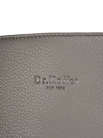 Сумка Dr.Koffer из натуральной кожи серая
