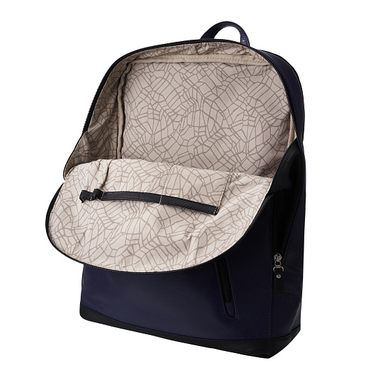 Рюкзак Dr.Koffer из натуральной кожи синий