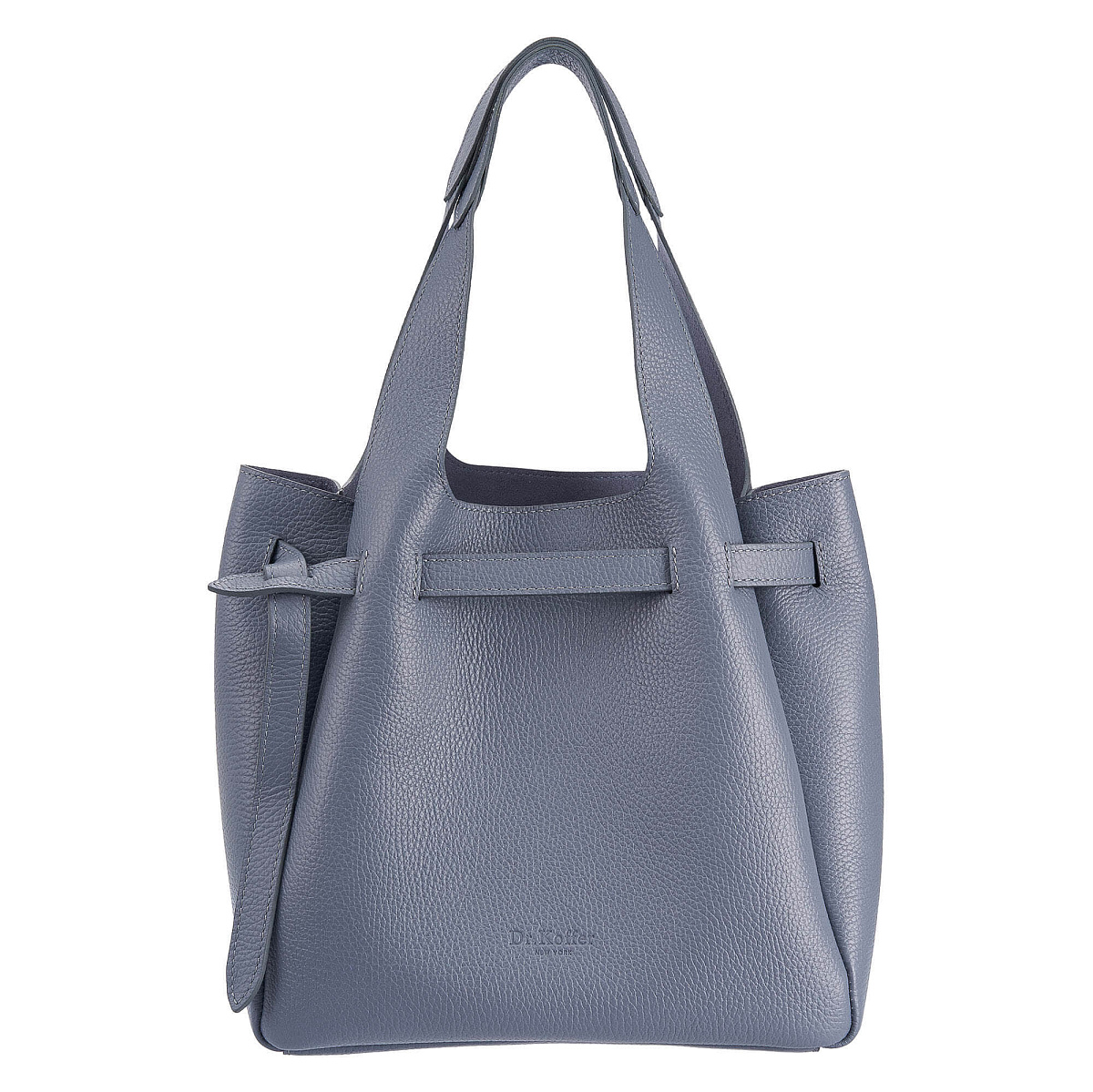 Женская сумка Dr. Koffer из натуральной кожи серая