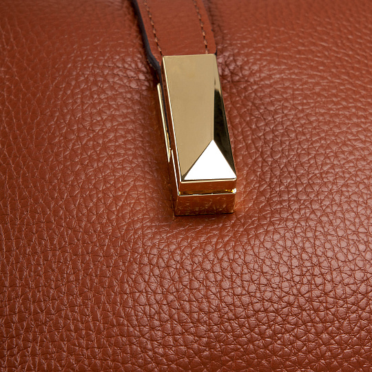 Женская сумка Dr. Koffer из натуральной кожи коричневая