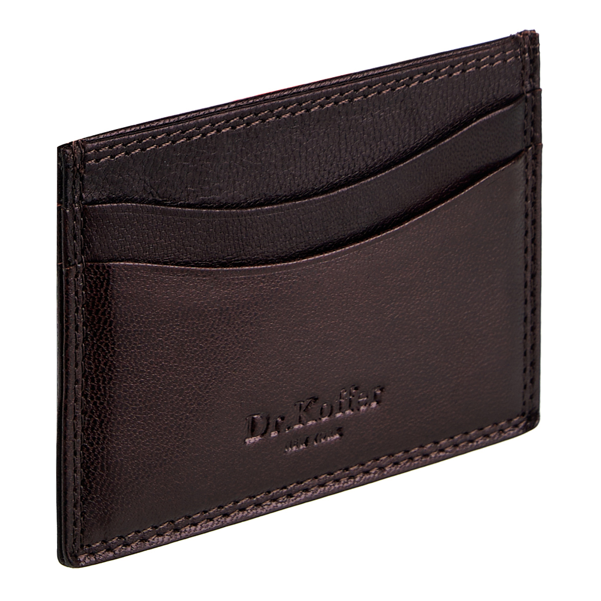 Кредитница Dr.Koffer из натуральной кожи коричневая