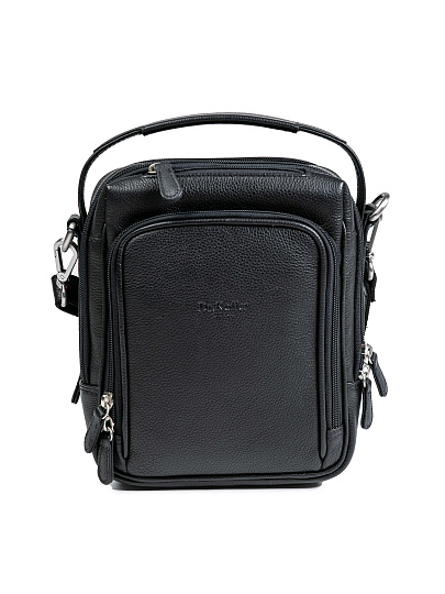 Сумка через плечо Dr.Koffer из натуральной кожи черная