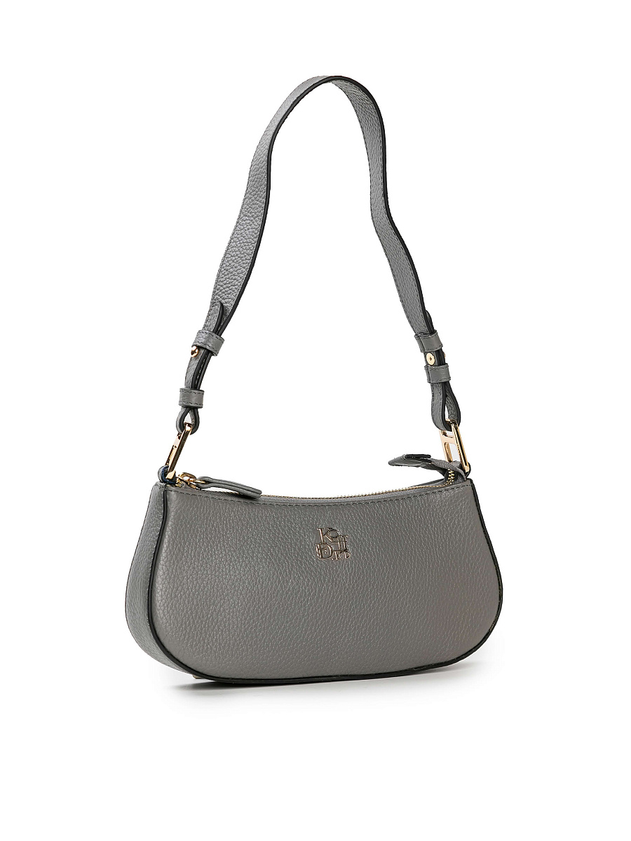 Женская сумка Dr. Koffer из натуральной кожи серая