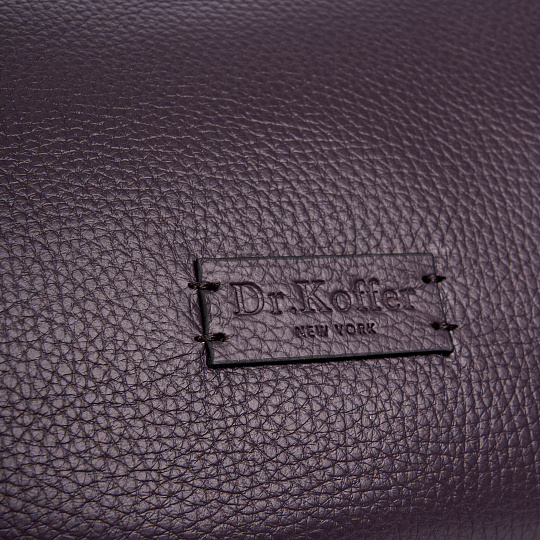 Женская сумка Dr. Koffer из натуральной кожи фиолетовая