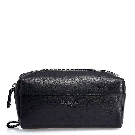 Несессер Dr. Koffer из натуральной кожи черный