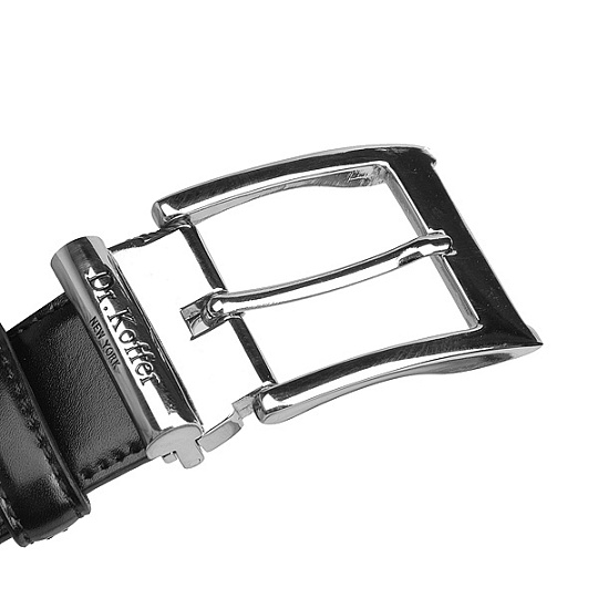 Классический ремень с декоративной строчкой и регулировкой длинны полотна Dr.Koffer R032B01120-50-04