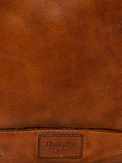Рюкзак Dr.Koffer из натуральной кожи светло-коричневый