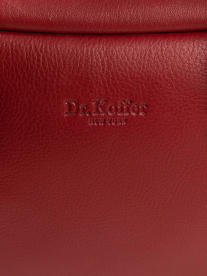 Женская сумка Dr. Koffer из натуральной кожи бордовая