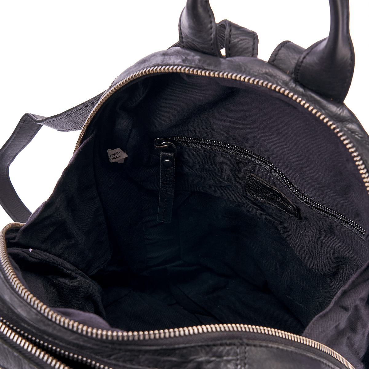 Рюкзак Dr.Koffer из натуральной кожи черный