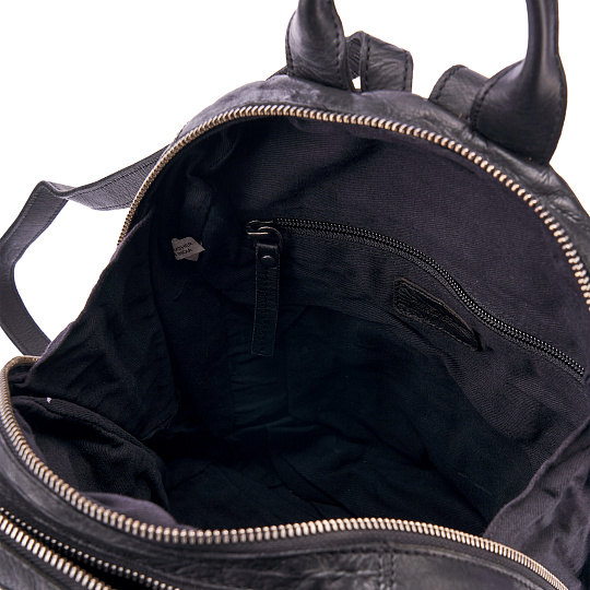 Рюкзак Dr.Koffer из натуральной кожи черный