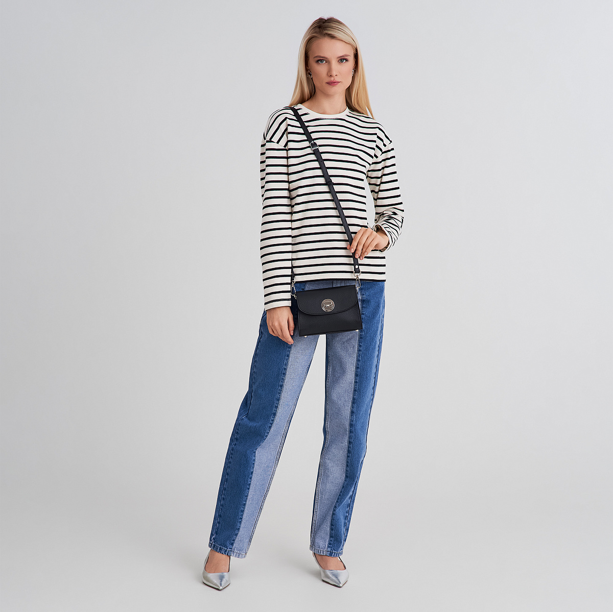 Женская сумка Dr. Koffer из натуральной кожи черная