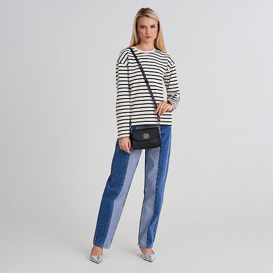 Женская сумка Dr. Koffer из натуральной кожи черная