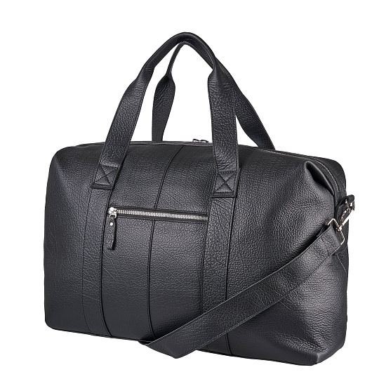 Сумка дорожная Dr.Koffer из натуральной кожи черная