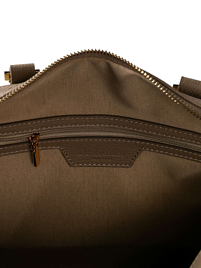 Женская сумка Dr. Koffer из натуральной кожи бежевая