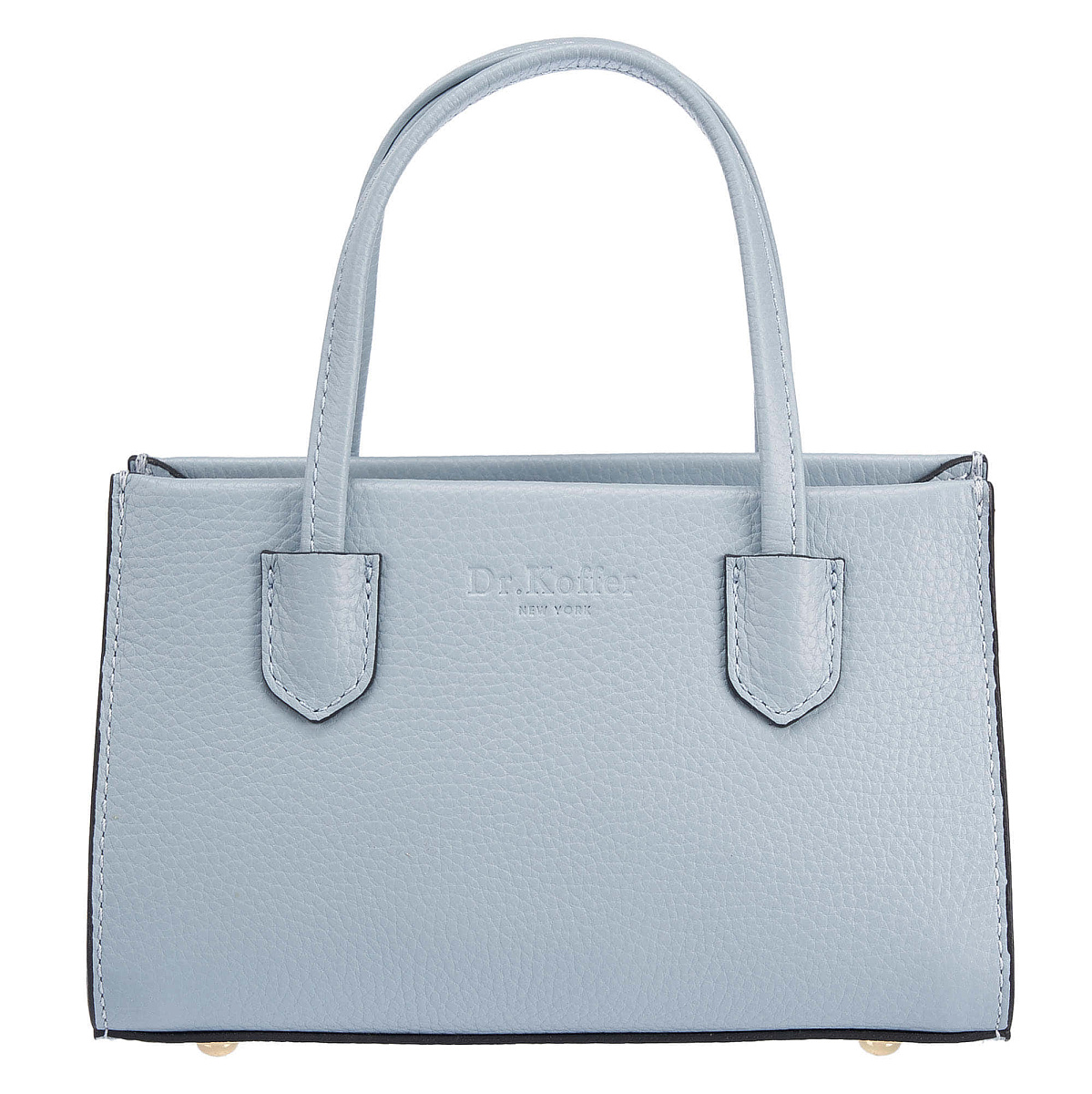 Женская сумка Dr. Koffer из натуральной кожи голубая