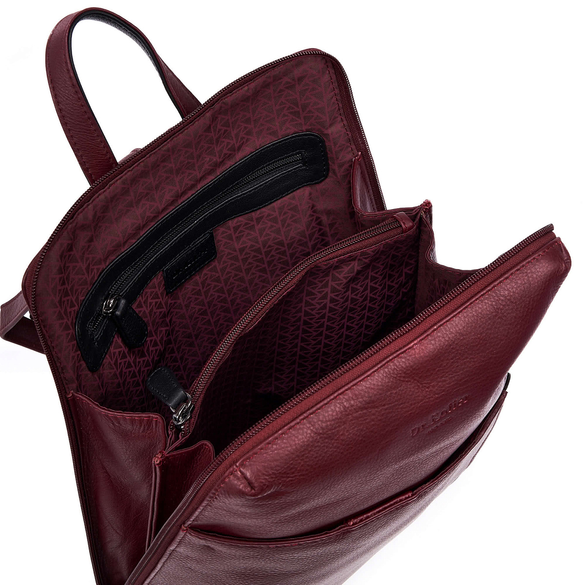 Рюкзак Dr.Koffer из натуральной кожи бордовый