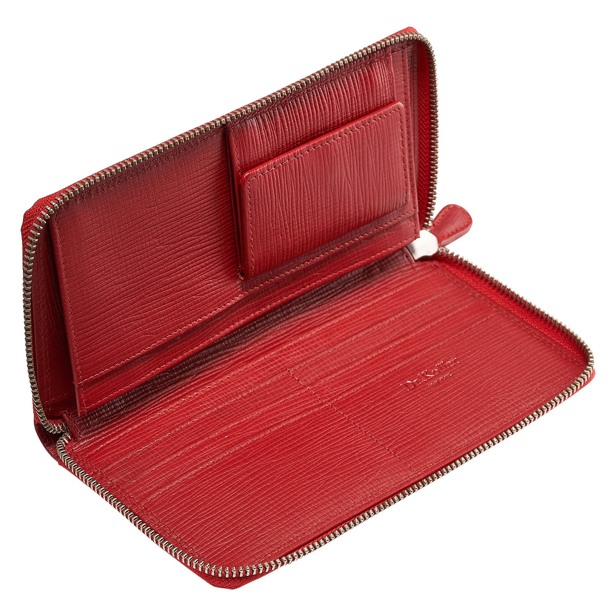 Портмоне Dr.Koffer из натуральной кожи красное