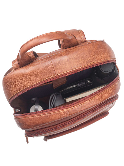 Рюкзак Dr. Koffer из натуральной кожи коричневый