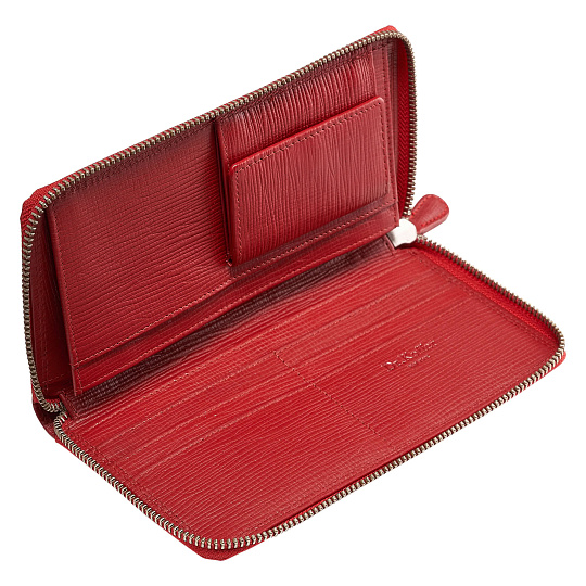 Портмоне Dr.Koffer из натуральной кожи красное