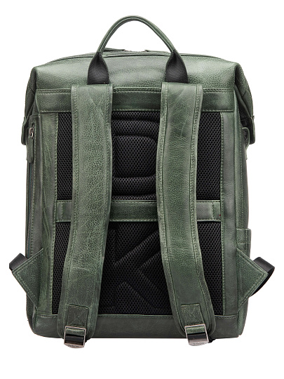 Рюкзак Dr. Koffer из натуральной кожи зеленый