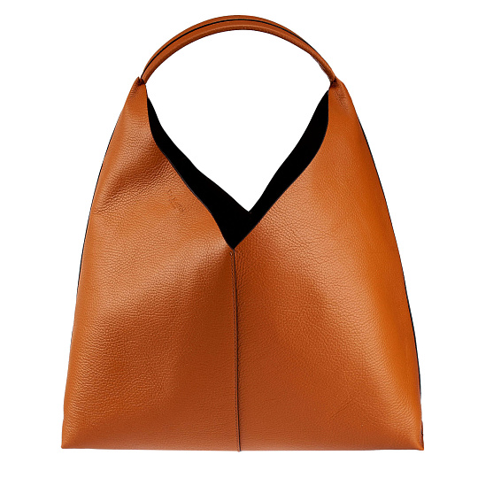 Женская сумка Dr.Koffer из натуральной кожи оранжевая