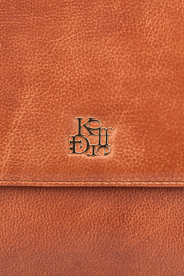 Женская сумка Dr. Koffer из натуральной кожи коричневая