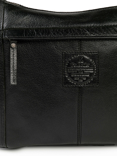 Сумка через плечо Dr.Koffer из натуральной кожи черная