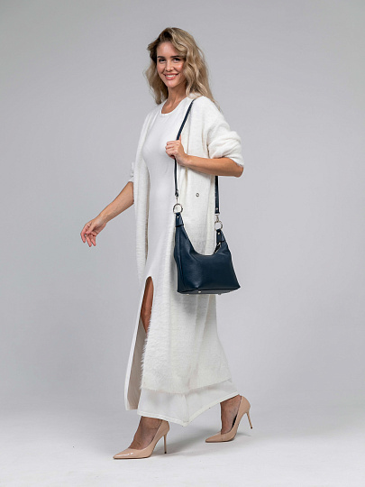 Женская сумка Dr.Koffer из натуральной кожи синяя