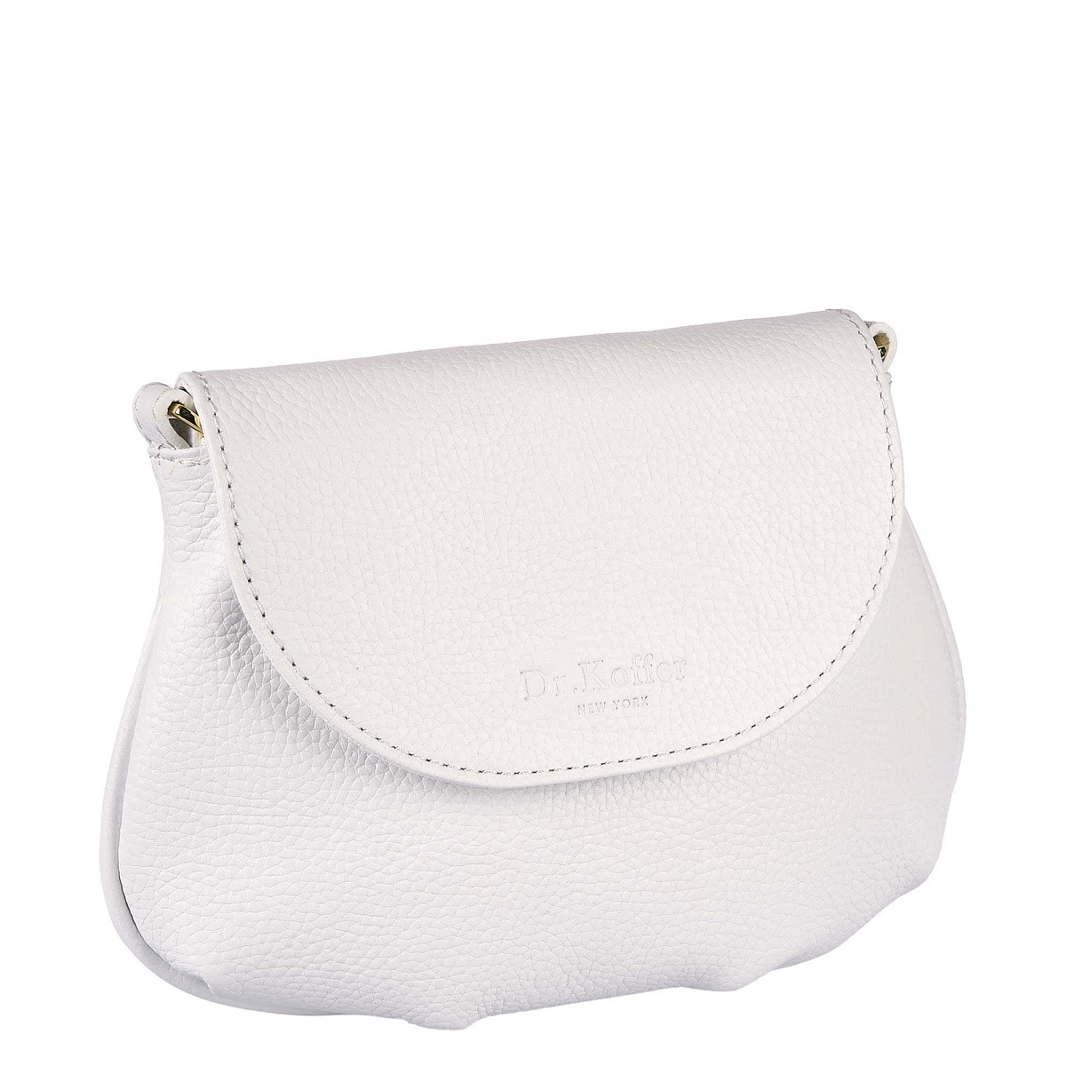 Женская сумка Dr. Koffer из натуральной кожи белая