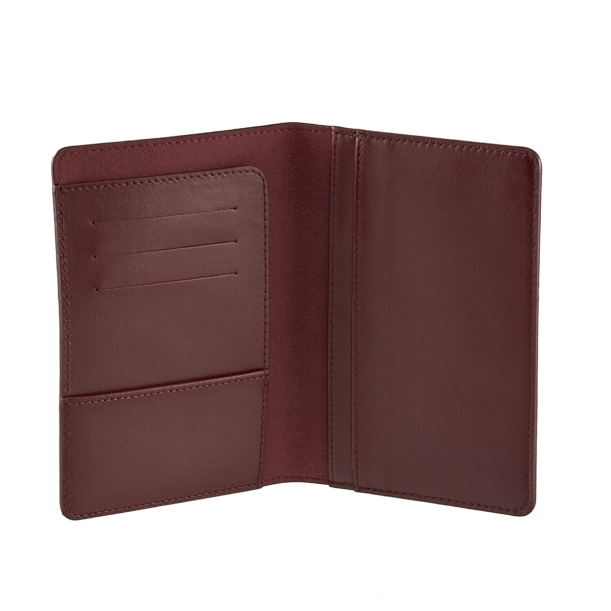 Обложка для паспорта Dr.Koffer из натуральной кожи бордо