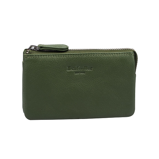 Ключница Dr.Koffer из натуральной кожи зеленая
