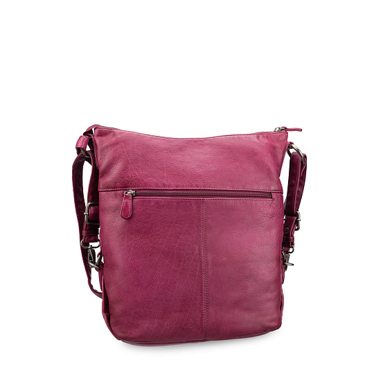 Сумка через плечо Dr.Koffer из натуральной кожи фиолетовая