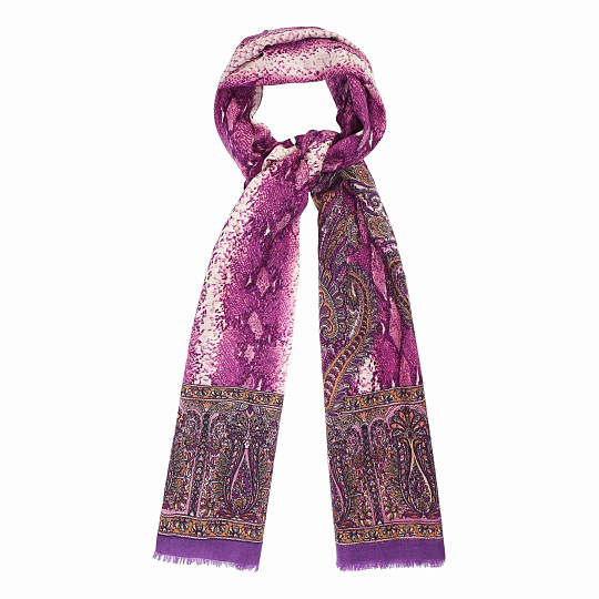Женский шерстяной шарф со восточным орнаментом Dr.Koffer S810433-135-74