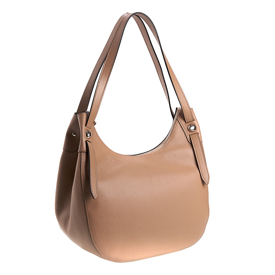 Женская сумка Dr.Koffer из натуральной кожи бежевая