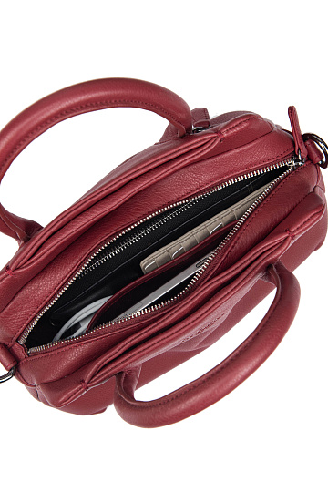 Женская сумка Dr.Koffer из натуральной кожи бордовая