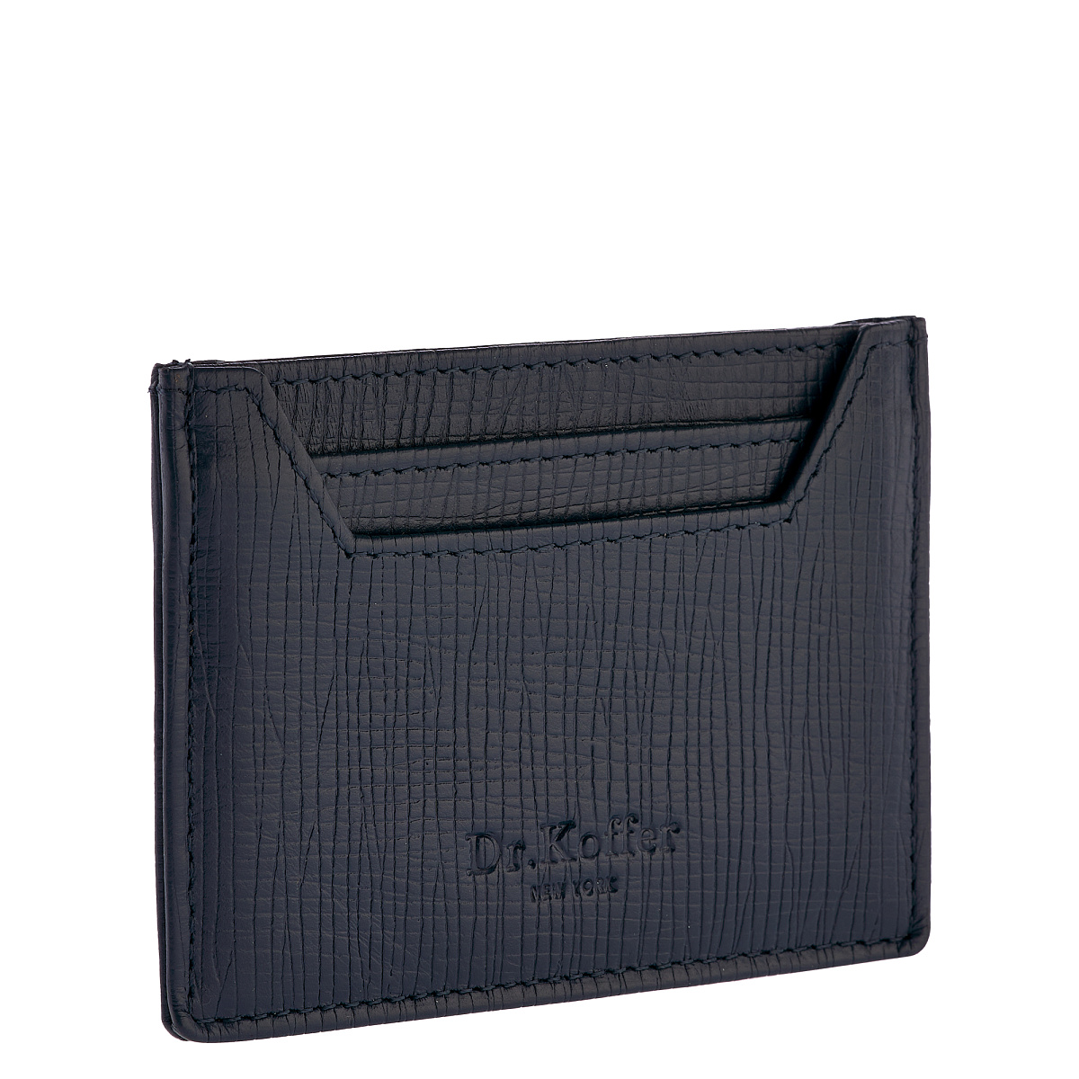 Кредитница Dr.Koffer из натуральной кожи синяя