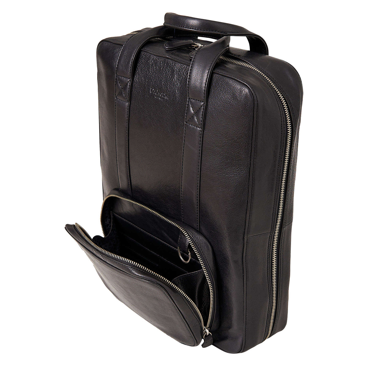 Рюкзак Dr.Koffer из натуральной кожи черный