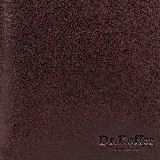 Портмоне Dr.Koffer из натуральной кожи коричневое