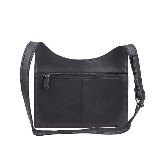 Сумка через плечо Dr.Koffer из натуральной кожи черная