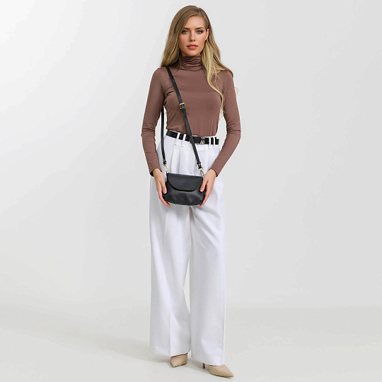 Женская сумка Dr. Koffer из натуральной кожи черная