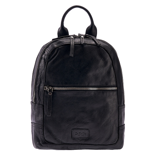 Рюкзак Dr.Koffer из натуральной кожи черный