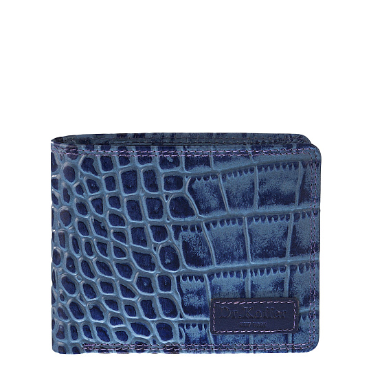 Портмоне Dr.Koffer из натуральной кожи синее
