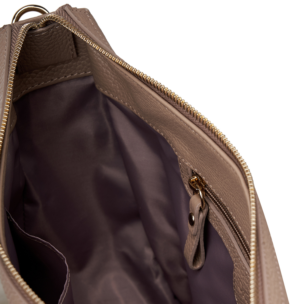 Женская сумка  Dr. Koffer из натуральной кожи бежевая